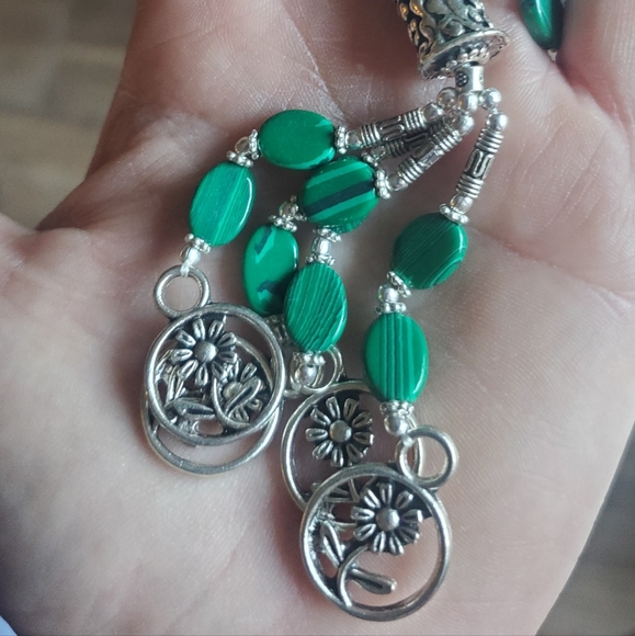 New Unique Mosaic Jasper Silver Necklace. - Picture 3 of 15